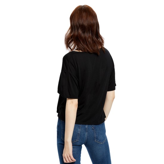 Ladies' 4.2 oz. Boxy Open Neck Top