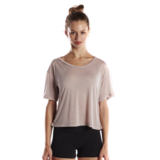 Ladies' 4.2 oz. Boxy Open Neck Top