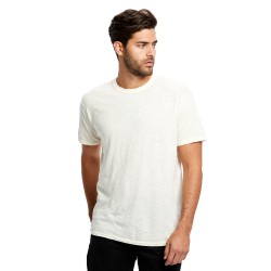 Men's Short-Sleeve Slub Crewneck T-Shirt Garment-Dyed