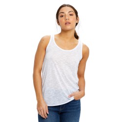 Ladies' Solid Slub Racer Tank