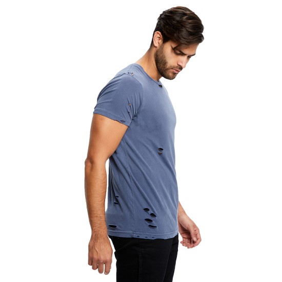 Unisex Pigment-Dyed Destroyed T-Shirt