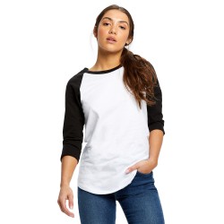 Ladies' 4.3 oz., 3/4-Sleeve Baseball Raglan