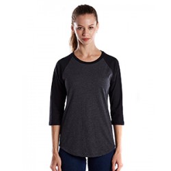 Ladies' 4.3 oz., 3/4-Sleeve Baseball Raglan