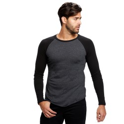 Men's 4.3 oz. Long-Sleeve Triblend Baseball Raglan