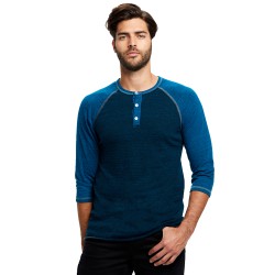 Unisex 5.2 oz. 3/4-Sleeve Triblend Over-Dyed Raglan