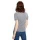 Ladies' Short-Sleeve Deep Scoop Neck Blouse