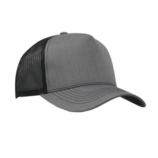 5-Panel Structured Poly/Cotton Front Mesh Back