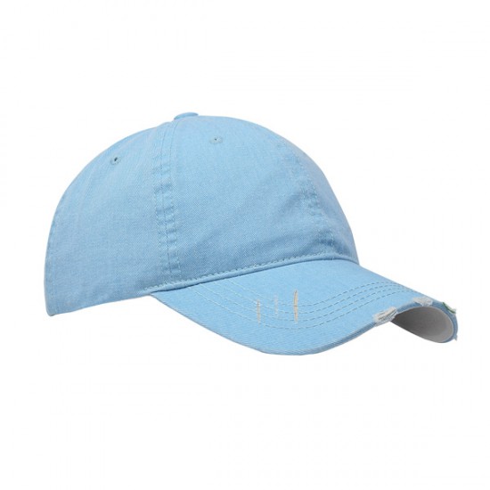 Ponytail Cap - Distressed Washed Cotton