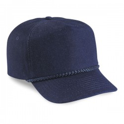 5 Pnl Denim, Snap Back w/Braid