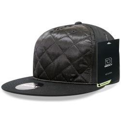 Quilted 5 Panel - Black