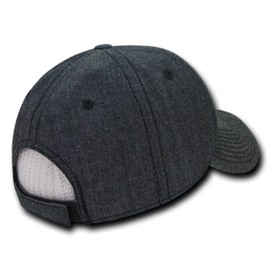 Structured Washed Denim Caps