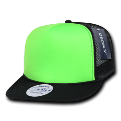 Flat Bill Neon Trucker Caps