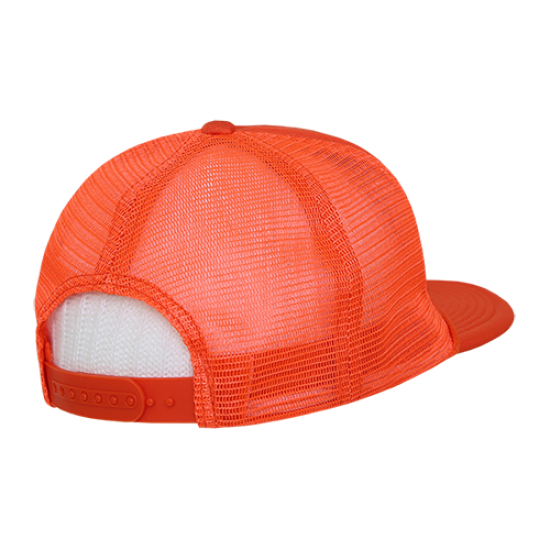 Solid Color Flat Bill Foam Trucker