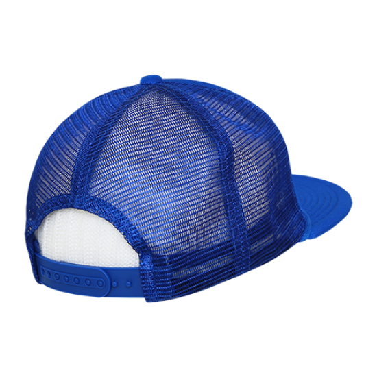 Solid Color Flat Bill Foam Trucker