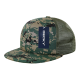 Flat Bill Camo Foam Trucker