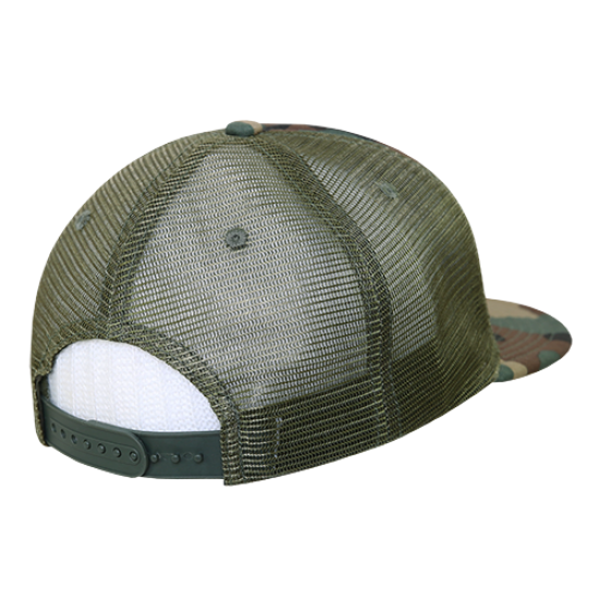 Flat Bill Camo Foam Trucker