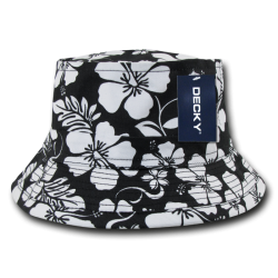 Floral Fisherman Hat, Black