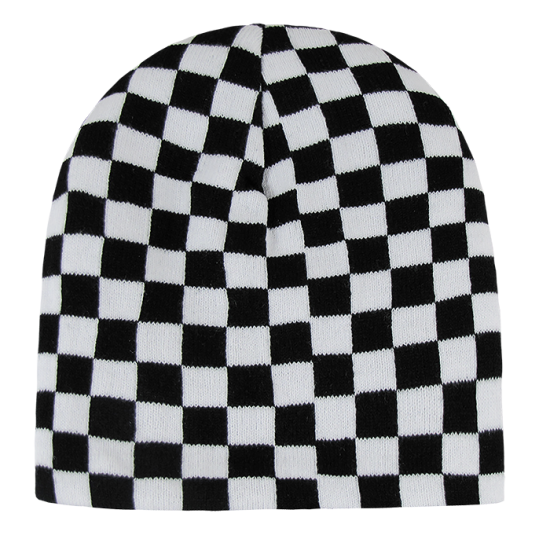 Checkered Reversible Beanie