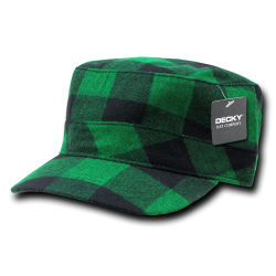 Flannel Flat Top Caps