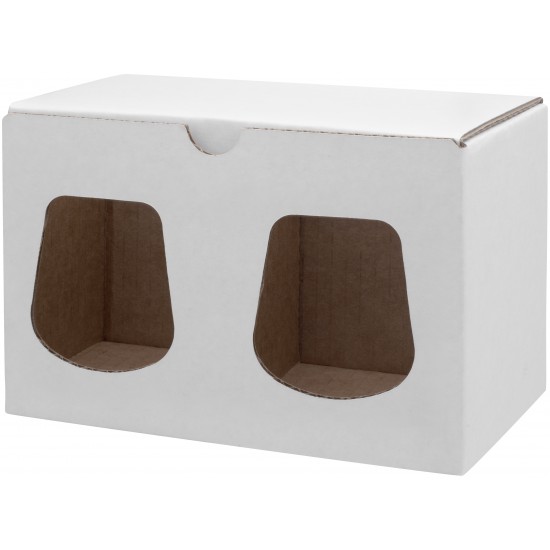2 pack white box - stemless