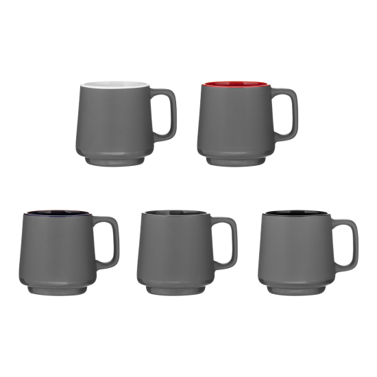 12 oz windsor mug - matte gray