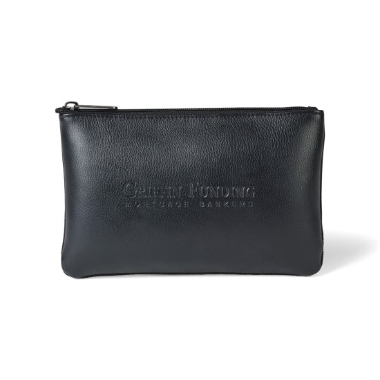 Travis & Wells® Leather Zippered Pouch