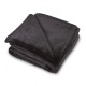 Color: BLACK (Gemline) Serenity Plush Throw Blanket