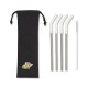 Aviana™ Poppy 4-Pack Stainless Straw Set