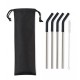 Aviana™ Poppy 4-Pack Stainless Straw Set