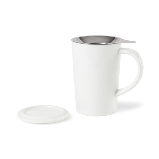 Lotus Porcelain Tea Infuser Mug - 15 Oz.