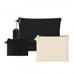 Avery Cotton Zippered 3 Piece Pouch Set