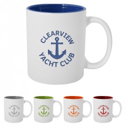 11 Oz. Pop Of Color Engraved Mug