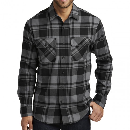 Port Authority® Plaid Flannel Shirt.