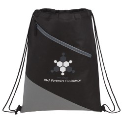 Slanted  Non-Woven Drawstring Bag