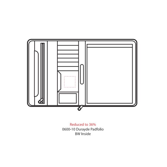 DuraHyde Zippered Padfolio