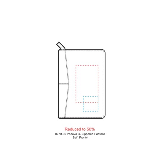 Pedova™ Jr. Zippered Padfolio Pedova™ Jr. Zippered Padfolio