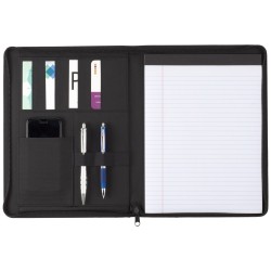 Vienna Heathered Zippered Padfolio