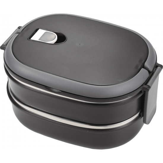 Two Tier Insulated Oval Lunch Box Food Container