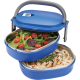 Two Tier Insulated Oval Lunch Box Food Container