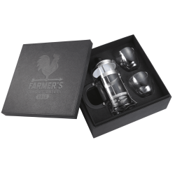 Modena Coffee Press and Glass Set