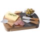 Black Marble Cheese Board Set with Knives