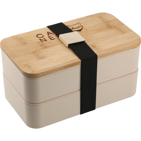 Stackable Bamboo Fiber Bento Box