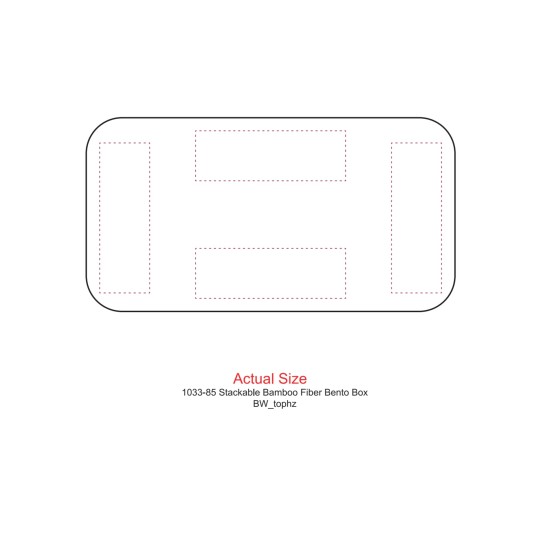 Stackable Bamboo Fiber Bento Box