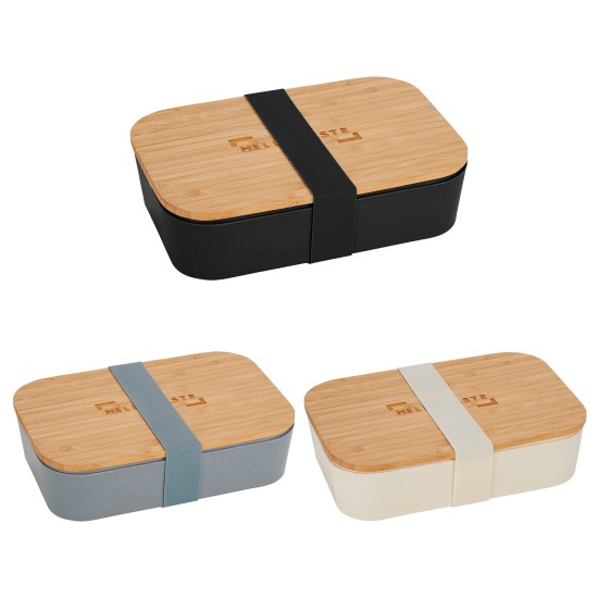 Bamboo Fiber Lunch Box with Cutting Board Lid Bamboo Fiber Lunch Box with Cutting Board Lid