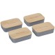 Bamboo Fiber Lunch Box with Cutting Board Lid Bamboo Fiber Lunch Box with Cutting Board Lid