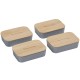 Bamboo Fiber Lunch Box with Cutting Board Lid