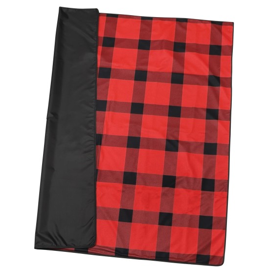 Buffalo Plaid Fleece Picnic Blanket