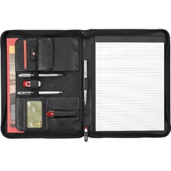 Wenger® Exec Leather Zippered Padfolio Bundle Set