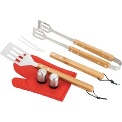 BBQ Now Apron and 7 piece BBQ Set