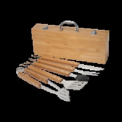 Grill Master 5pc Bamboo BBQ Set